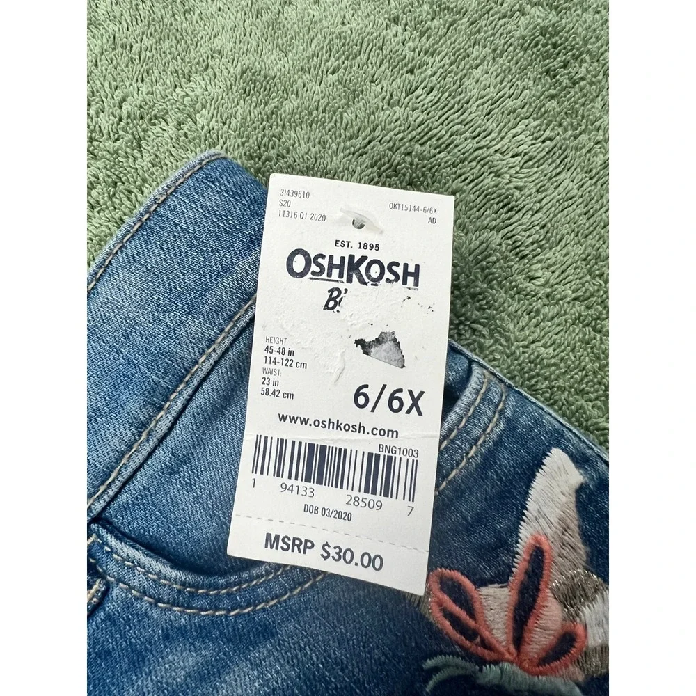 Oshkosh kids blue jean‎ shorts  6/6x